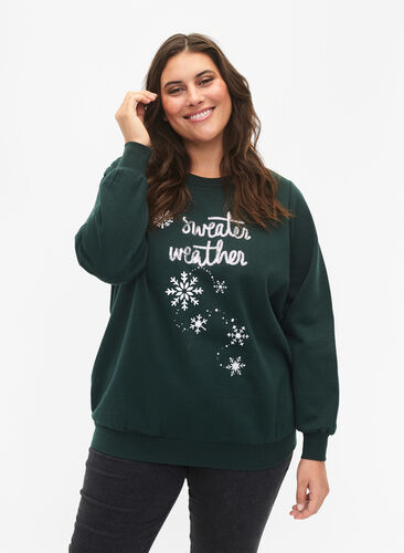 Christmas sweatshirt, Scarab SWEATER, Model image number 0