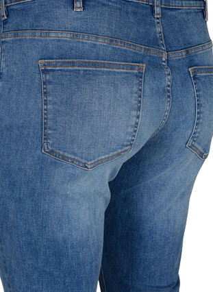 Sanna jeans with super slim fit and button closure, Blue denim, Packshot image number 3