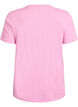 Basic cotton T-shirt with round neck, Pink, Packshot image number 1