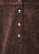 Short corduroy skirt with press studs, Brown, Packshot image number 2
