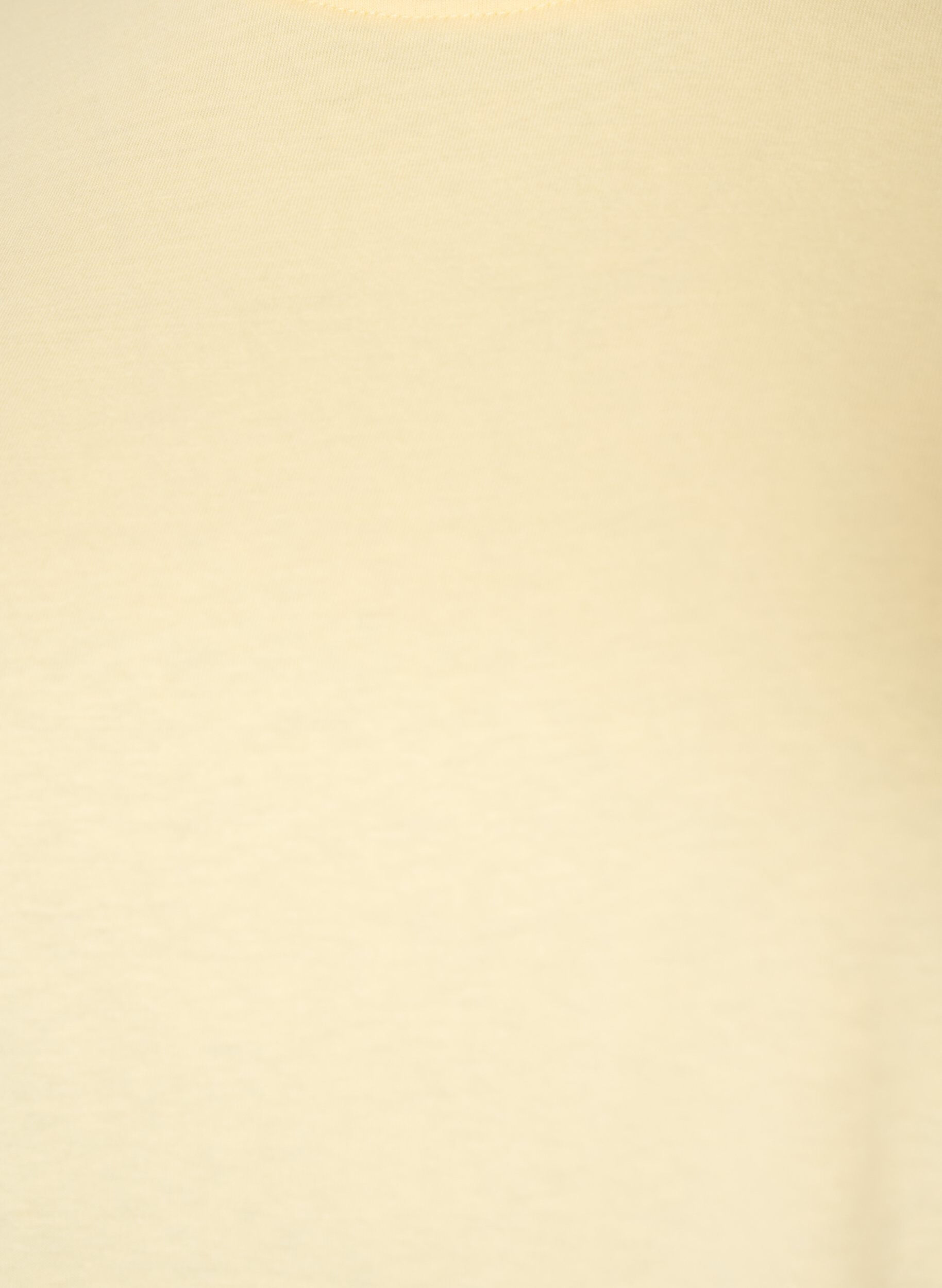 ZizzifashionT-shirt with asymmetric lace hem, Yellow, Packshot image number 2