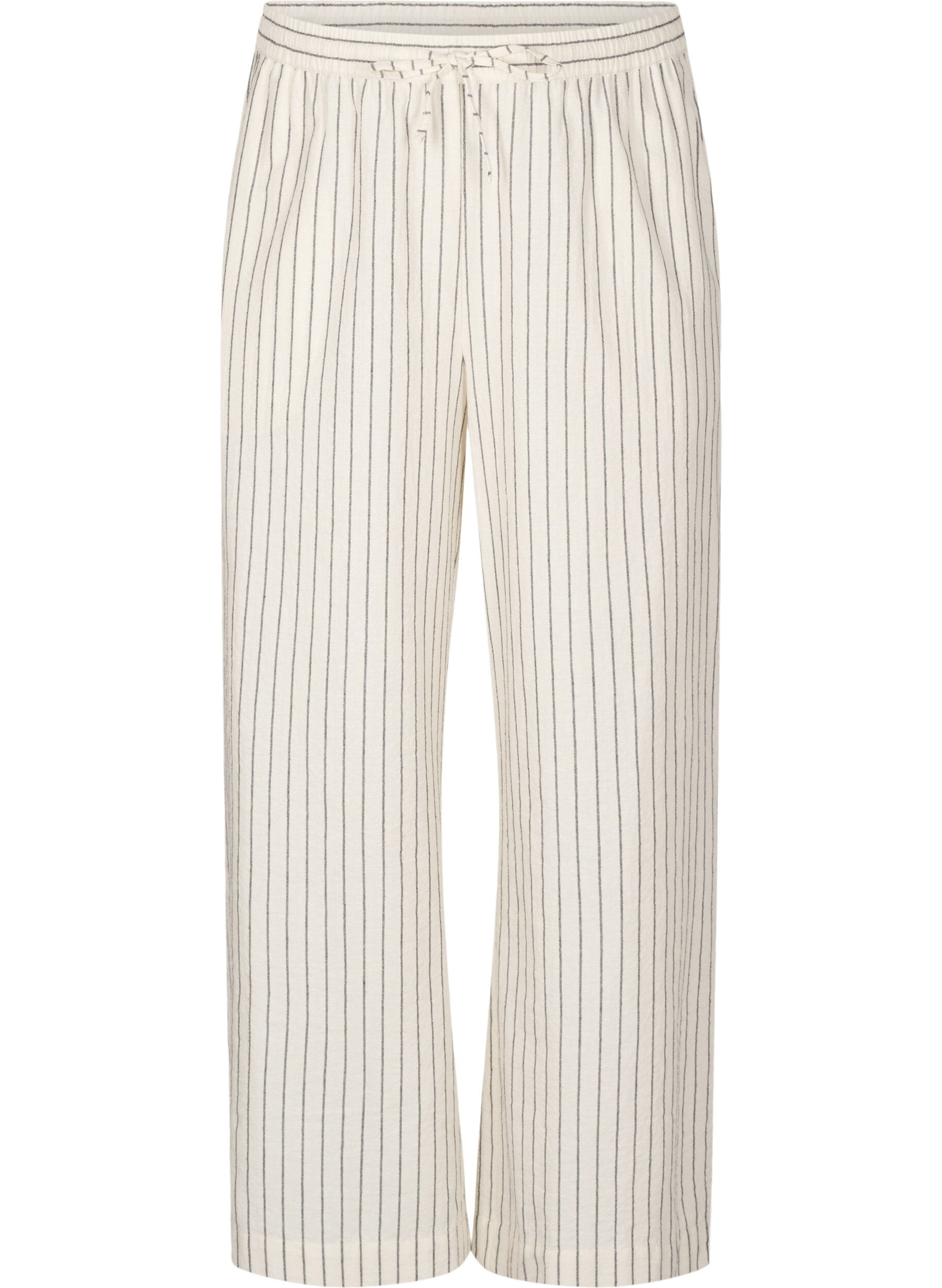Loose trousers with high waist and pockets
