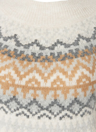 Pullover with pattern, Birch Mel. Comb, Packshot image number 2