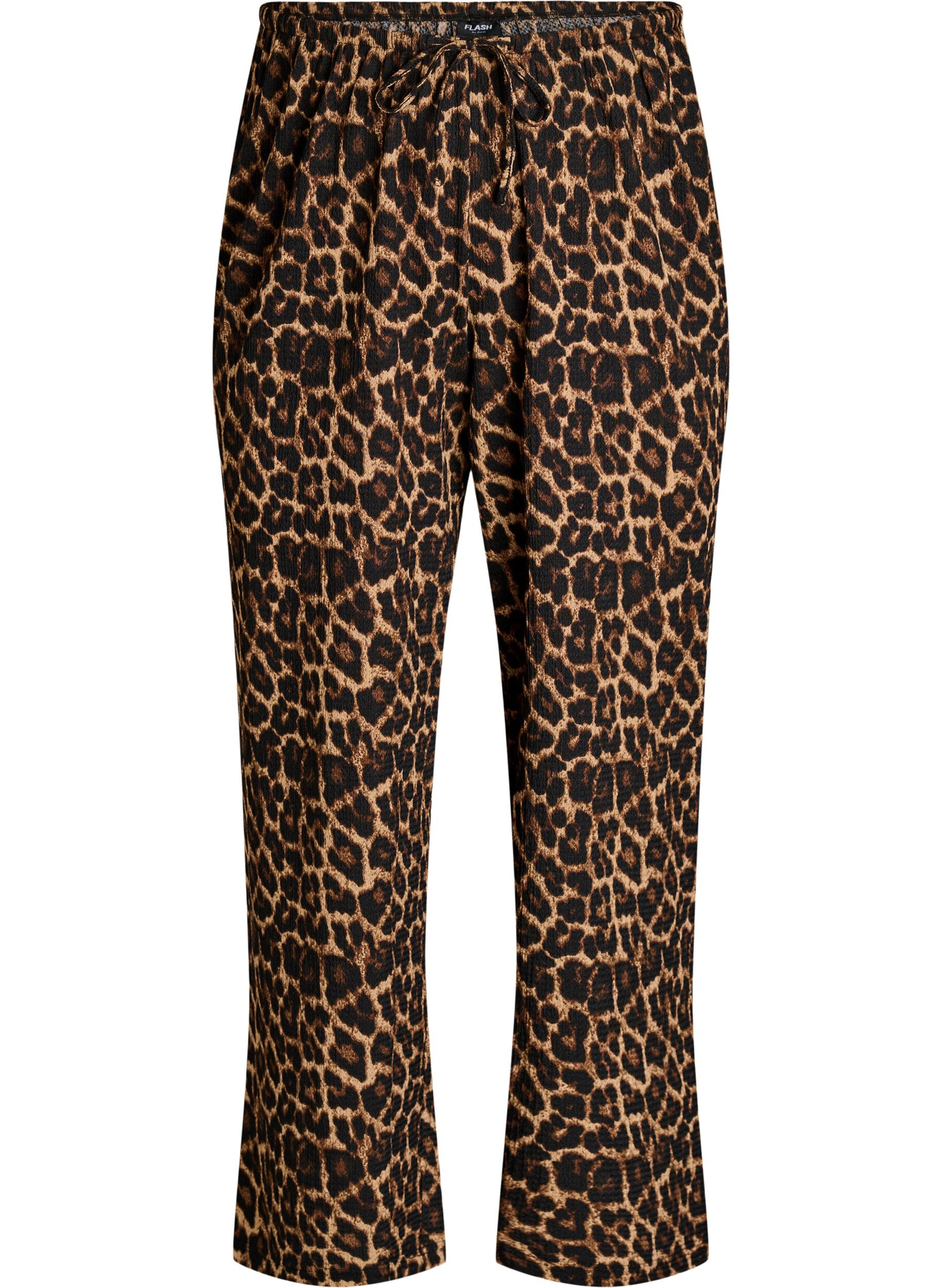 Wide-leg trousers in a light textured fabric