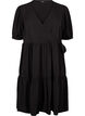 Wrap dress with short sleeves, Black, Packshot image number 0