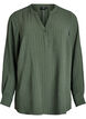 Pinstripe shirt blouse, Green, Packshot image number 0