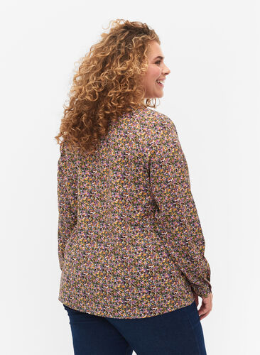 FLASH - Long sleeve blouse with print, Multi Ditsy, Model image number 1