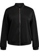 Bomber cardigan with zip, Black, Packshot image number 0