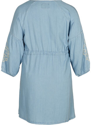 Denim dress, Light blue denim, Packshot image number 1