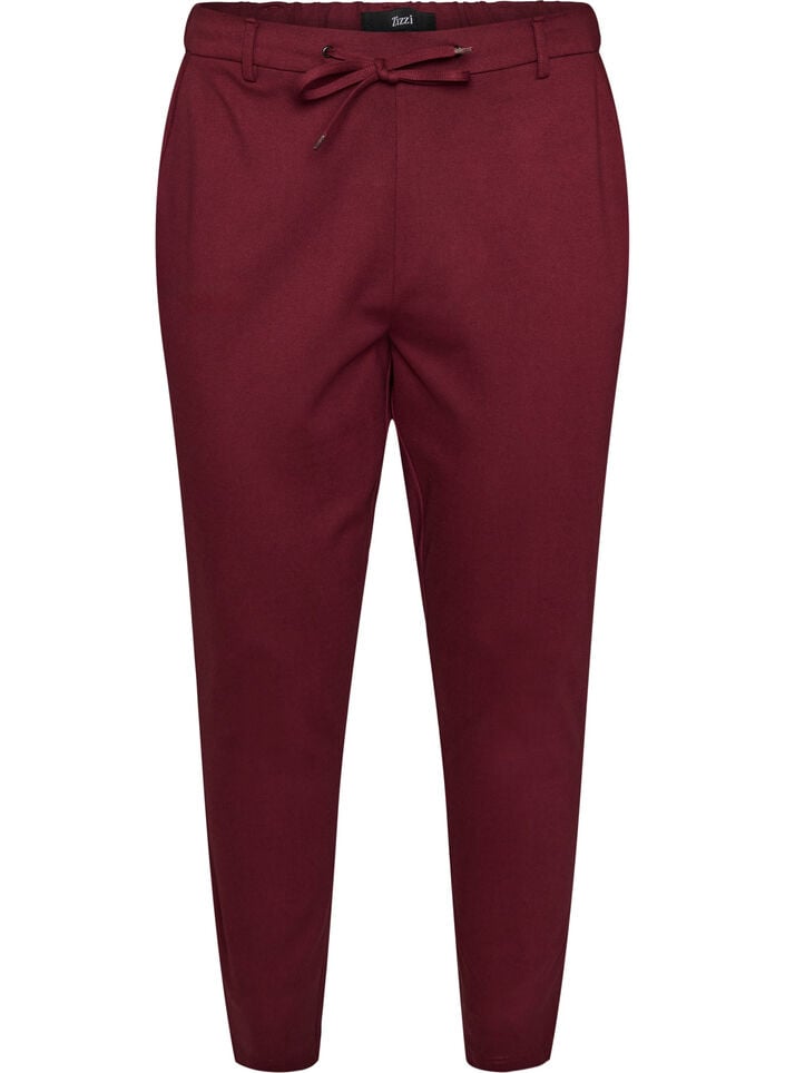 Cropped Maddison trousers, Red, Packshot image number 0