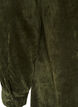 Corduroy shirt dress with collar and button fastening, Green, Packshot image number 4
