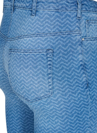 Printed, high-waist Amy jeans, Ethnic Pri, Packshot image number 3