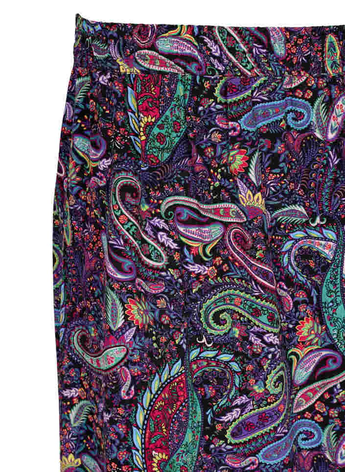 Viscose midi skirt in paisley print, Multi Paisley, Packshot image number 2