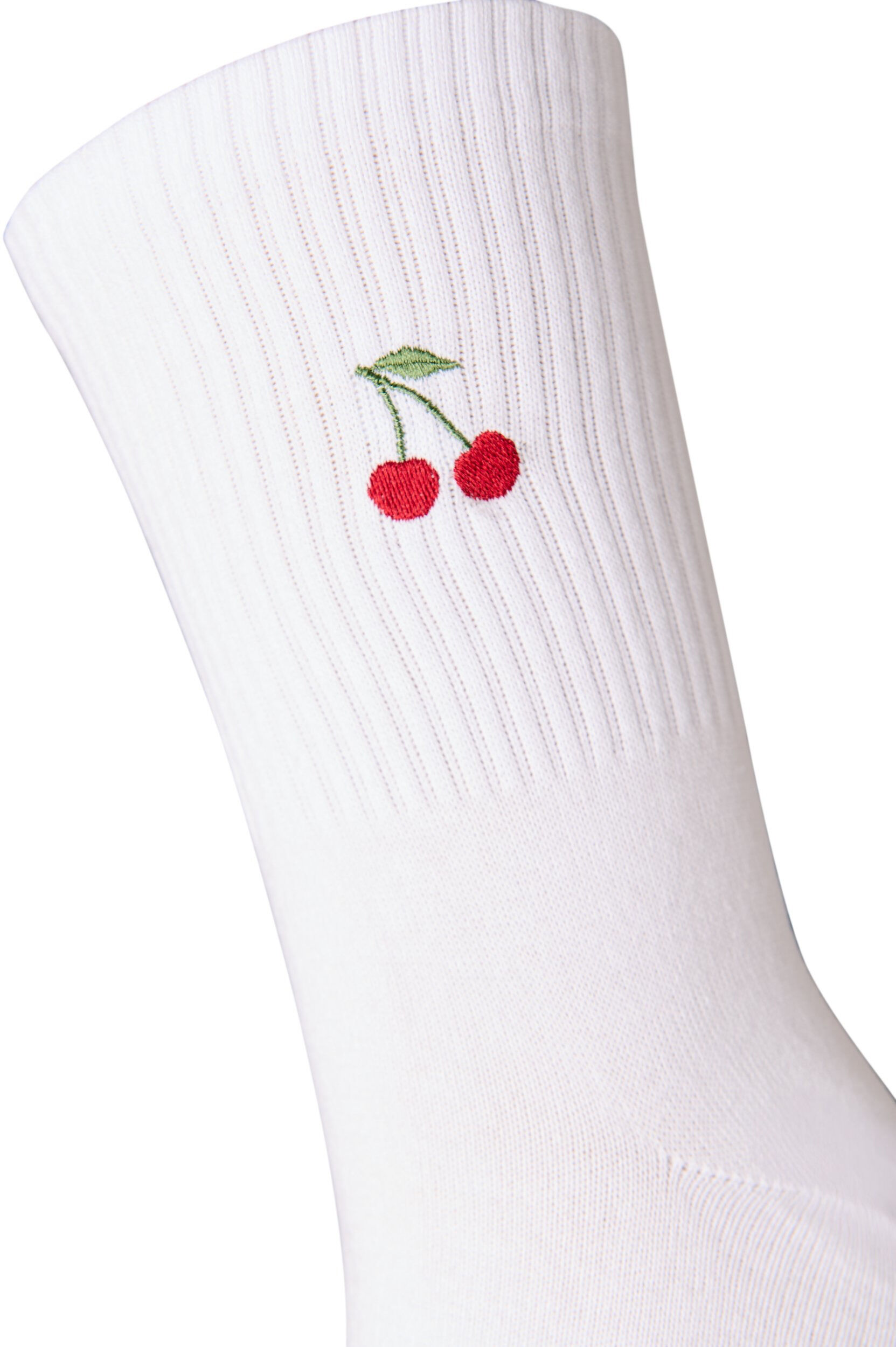 Zizzifashion Cotton socks with patterns, White, Packshot image number 2