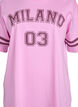 Sporty oversized college T-shirt, Pink, Packshot image number 2