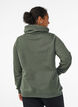 FLASH - Sweatshirt with high collar and pockets, Green, Model image number 2
