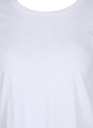 Cotton t-shirt with short sleeves, Bright White, Packshot image number 2