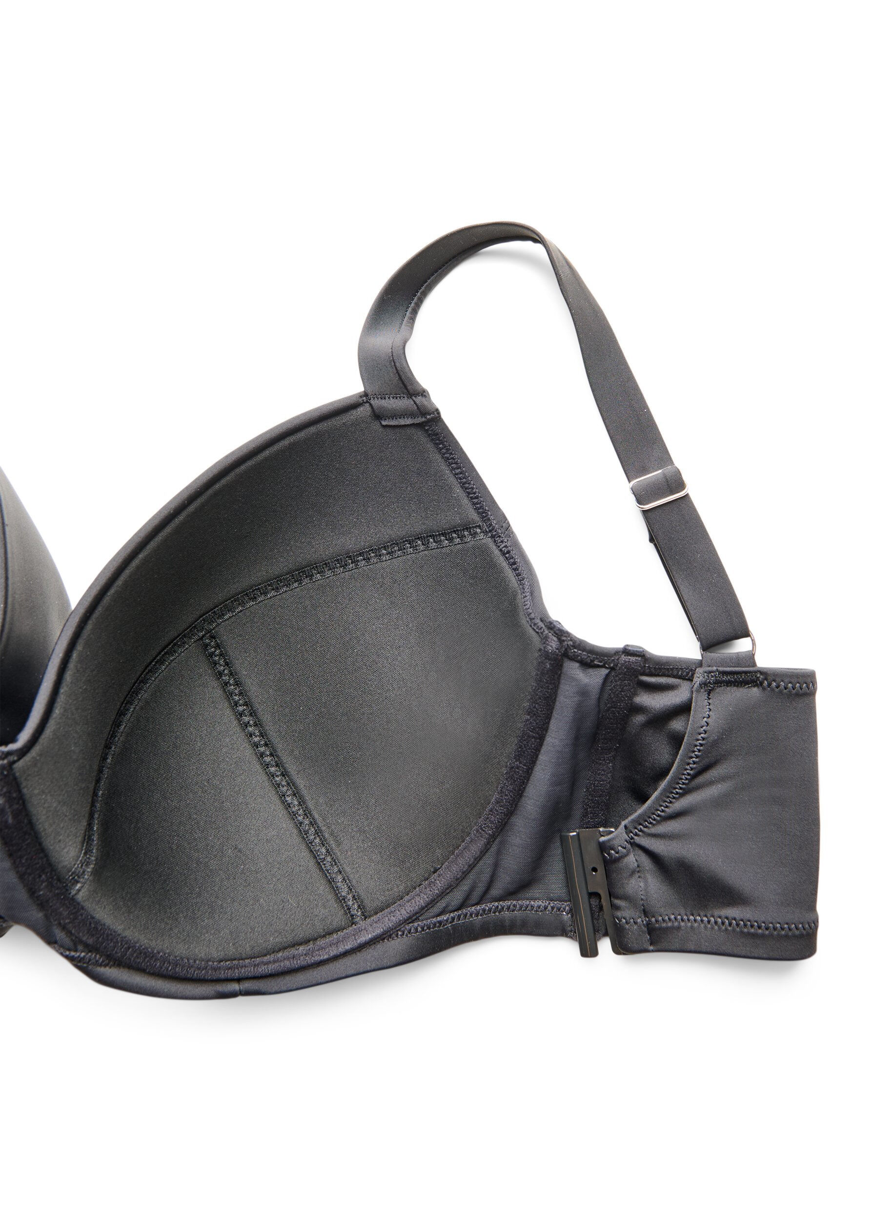 ZizzifashionUnderwired bikini top with high support, Black, Packshot image number 3