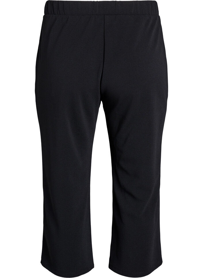 Loose trousers with 7/8 length, Black, Packshot image number 1