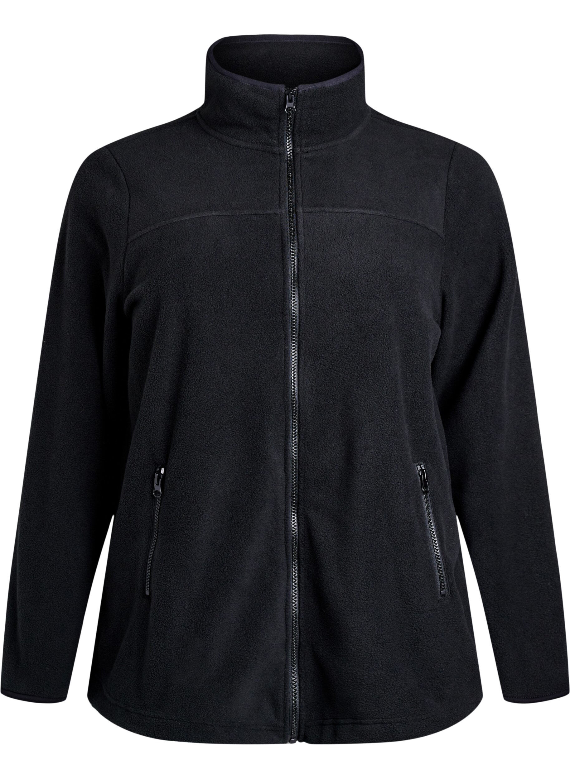 Fleece jacket with pockets
