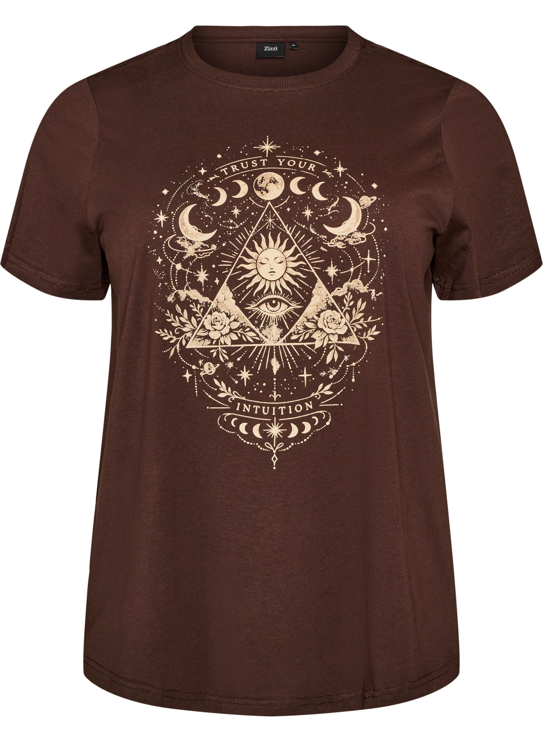 Cotton T-shirt with front print