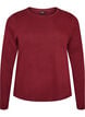Long-sleeved basic T-shirt with round neck, Red, Packshot image number 0