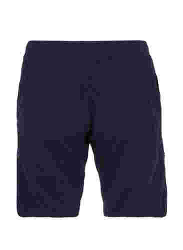 Loose cotton shorts with pockets, Night Sky, Packshot image number 1