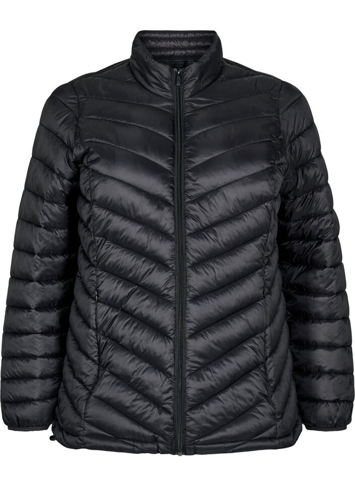 Lightweight jacket with pockets, Black, Packshot