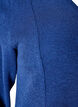 Jersey blouse with a ribbed texture and an A-line fit, Blue, Packshot image number 3
