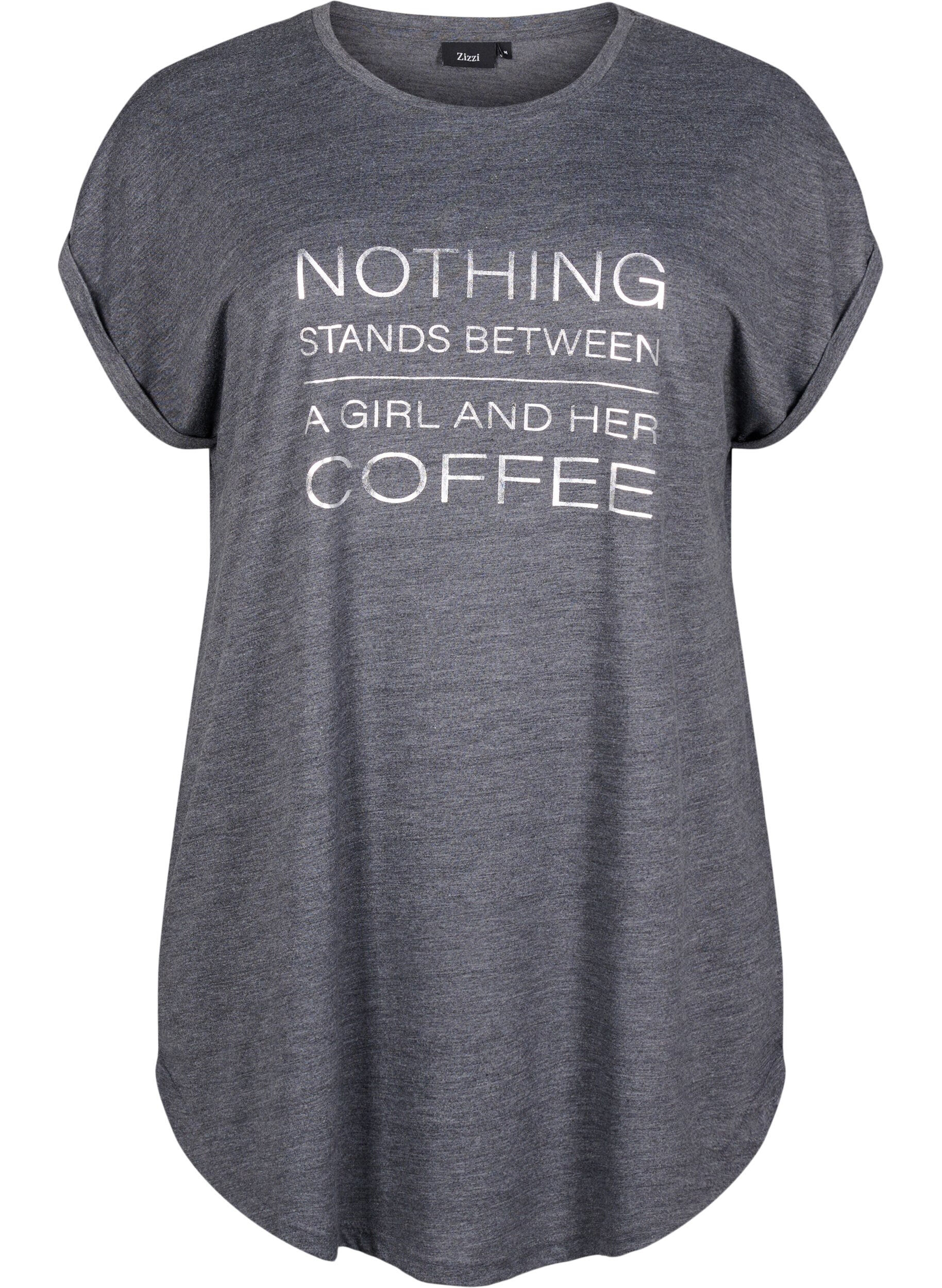 Short sleeve nightgown with text print