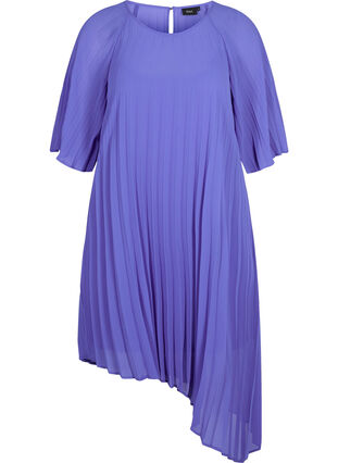 A-line dress with 2/4 sleeves, Dazzling Blue, Packshot image number 0