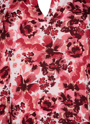 Cotton dress with heart print, Pink AOP Flower, Packshot image number 2