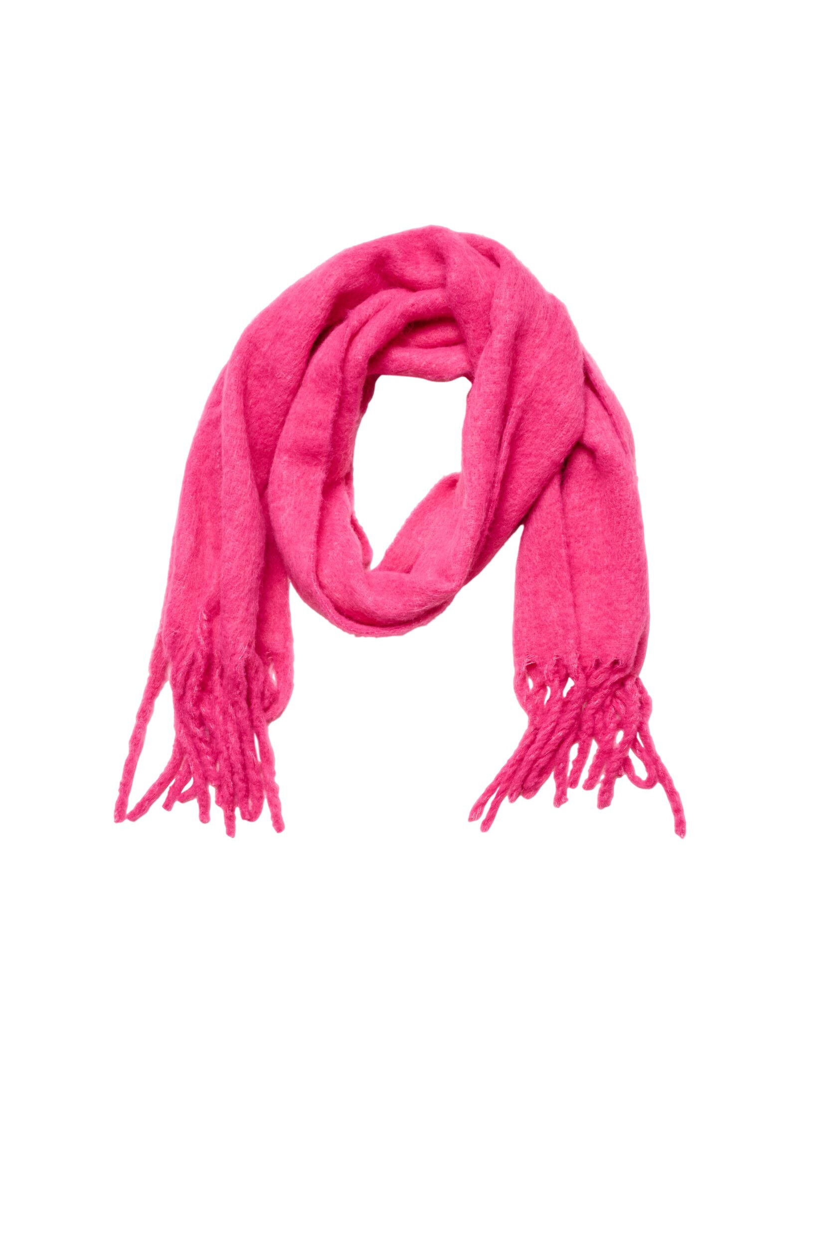 Soft scarf with fringes
