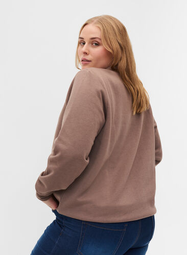 Long-sleeved printed sweatshirt, Iron, Model image number 1