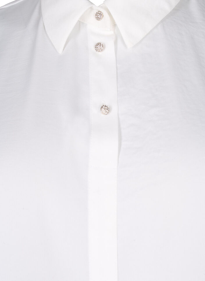 Loose collar with glittery buttons, White, Packshot image number 2