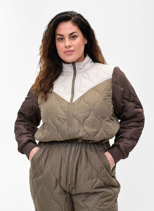 Thermal jumpsuit in block-colour, Falcon Comb, Model image number 2