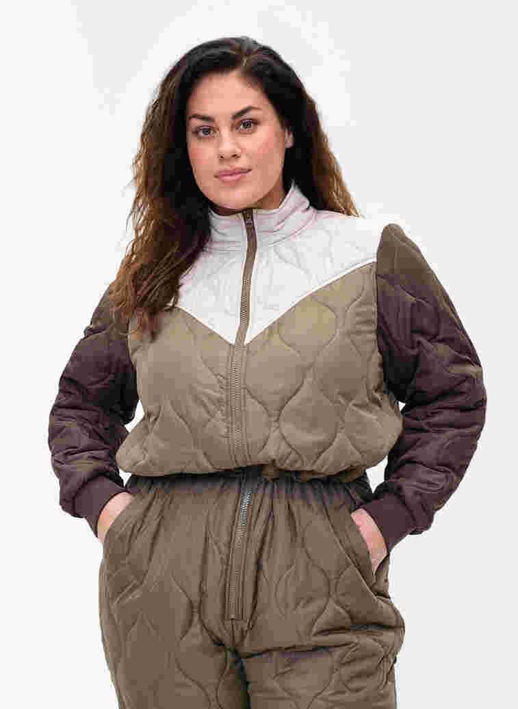 Thermal jumpsuit in block-colour, Falcon Comb, Model image number 2