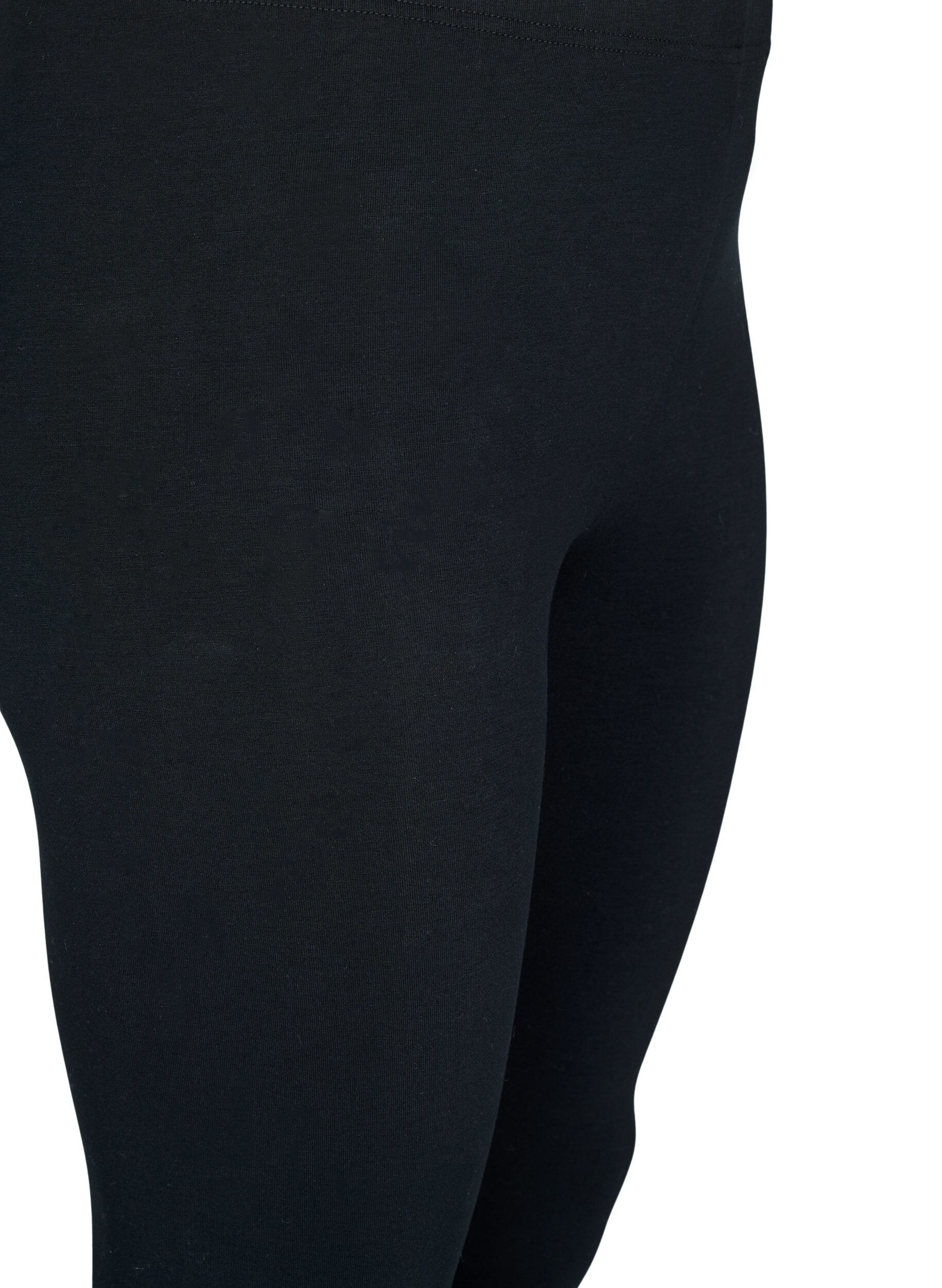 ZizzifashionBasic leggings with extra length, Black, Packshot image number 2