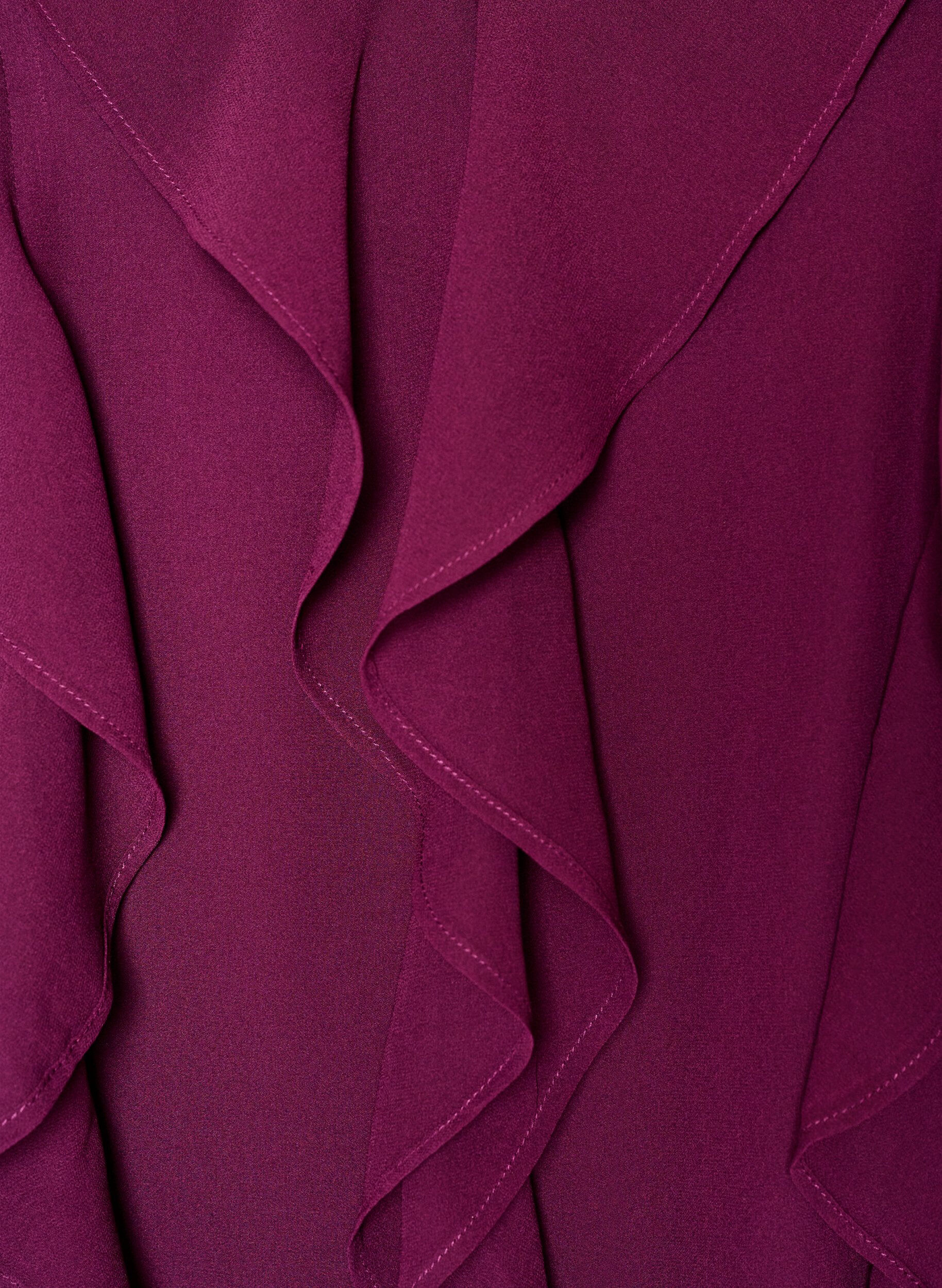 ZizzifashionParty dress with ruffle details and V-neck, Red, Packshot image number 2