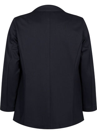 Simple blazer with button closure, Black, Packshot image number 1