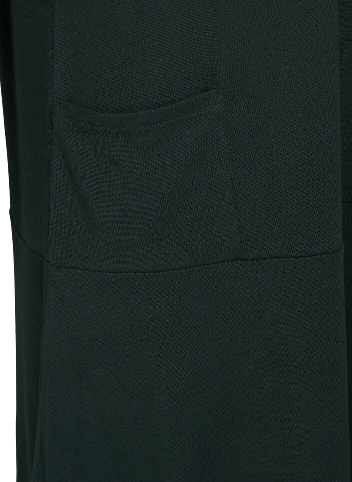 Jersey dress with high neck and pockets, Green, Packshot image number 3