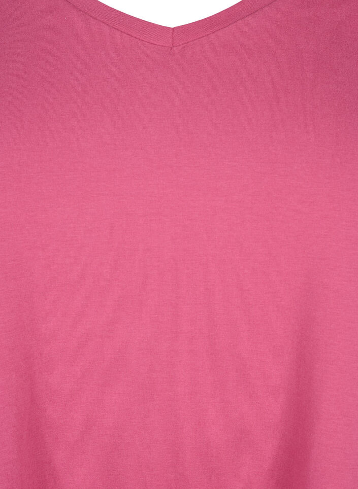 Solid-coloured basic cotton T-shirt, Red, Packshot image number 2
