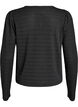 Blouse with textured pattern and button fastening, Black, Packshot image number 1