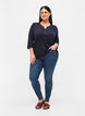 Cotton blouse with 3/4 sleeves, Night Sky, Model image number 2
