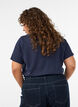 Christmas t-shirt in organic cotton, Blue, Model image number 2