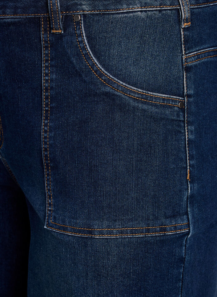 Denim knickers with wide legs, Blue, Packshot image number 2
