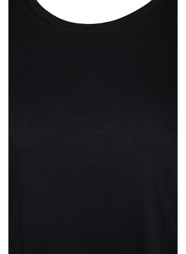 Basics cotton t-shirt 2-pack, Black/Navy Blazer, Packshot image number 2