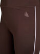 Flared workout pants with contrast piping, Brown, Packshot image number 2