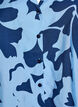 Shirt blouse with print and V-neck, Blue, Packshot image number 2