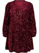Short A-line sequin dress, Red, Packshot image number 0